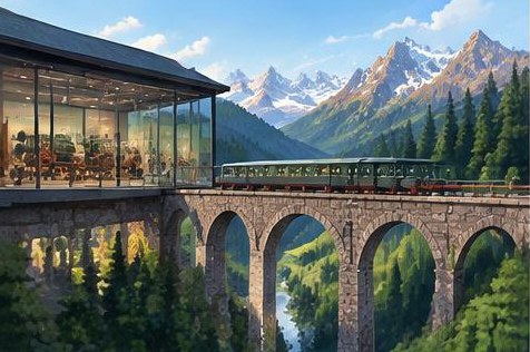 Albulabahn: In Bergün bekommt die Aussicht eine Vorgeschichte